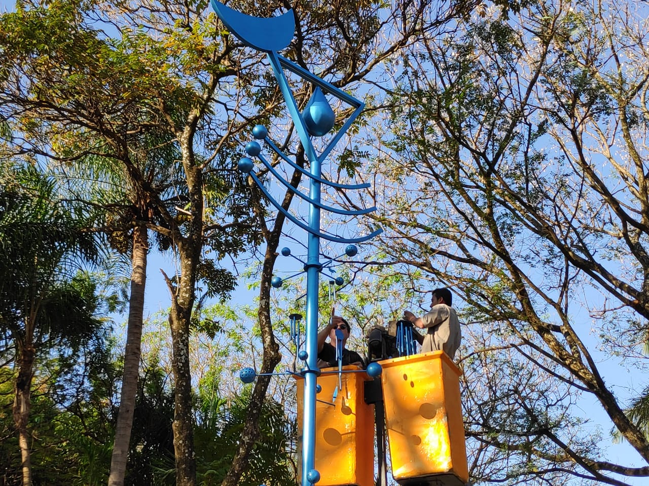 Consórcio PCJ e SANASA inauguram escultura Olho d’Água na Lagoa do Taquaral, em Campinas (SP)