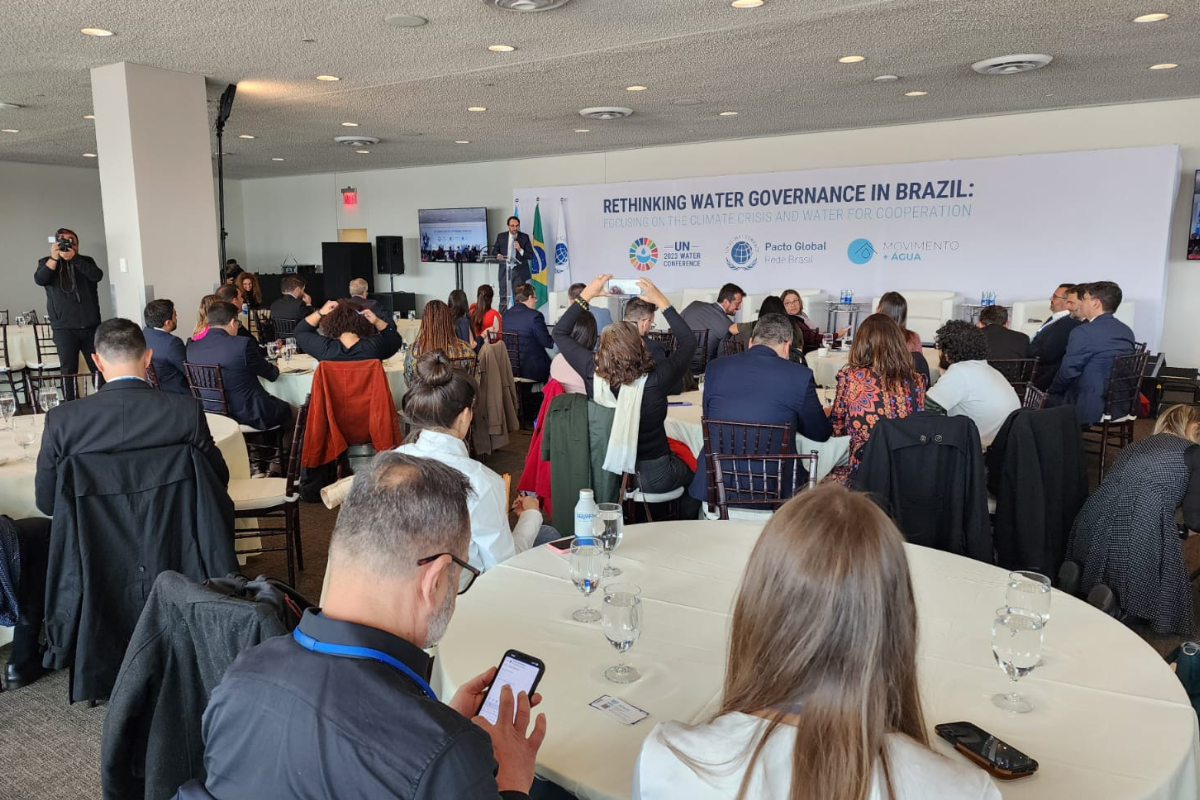 Governança da água no Brasil é tema de discussões em evento que o Consórcio PCJ participa no último dia da Conferência da ONU sobre a água