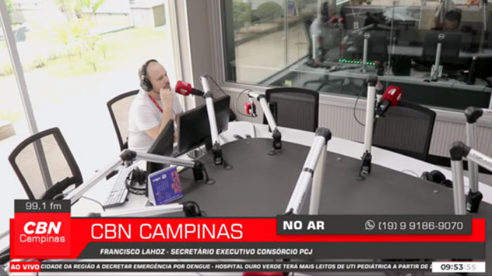 CBN Campinas entrevista Francisco Lahóz e aborda Operação Estiagem nas cidades da região