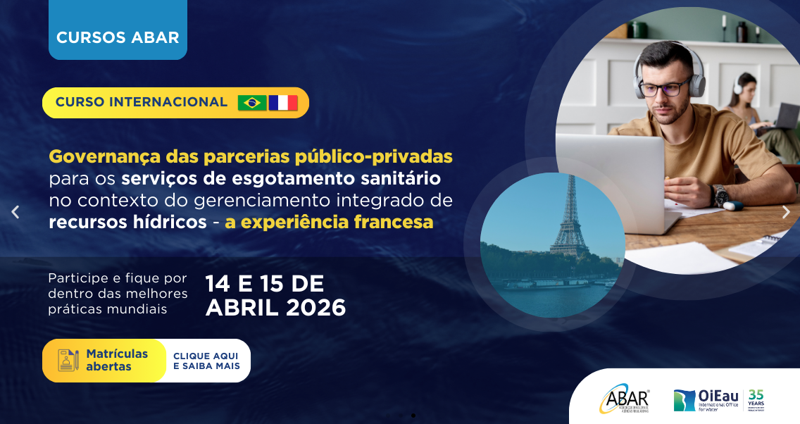 Escritório Internacional da Água e ABAR promovem curso inédito