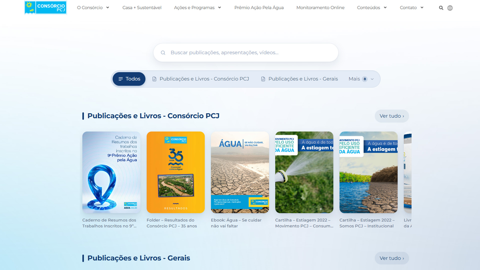 Biblioteca Digital do Consórcio PCJ ganha nova interface e navegação intuitiva