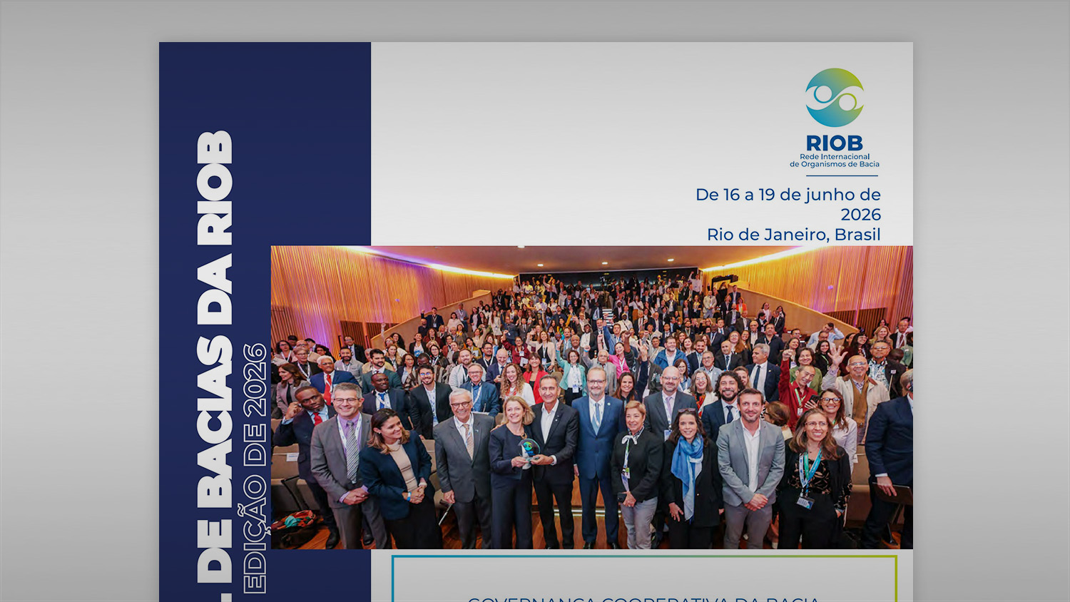 Relatório da RIOB reúne os destaques da Cúpula Mundial de Bacias 2026