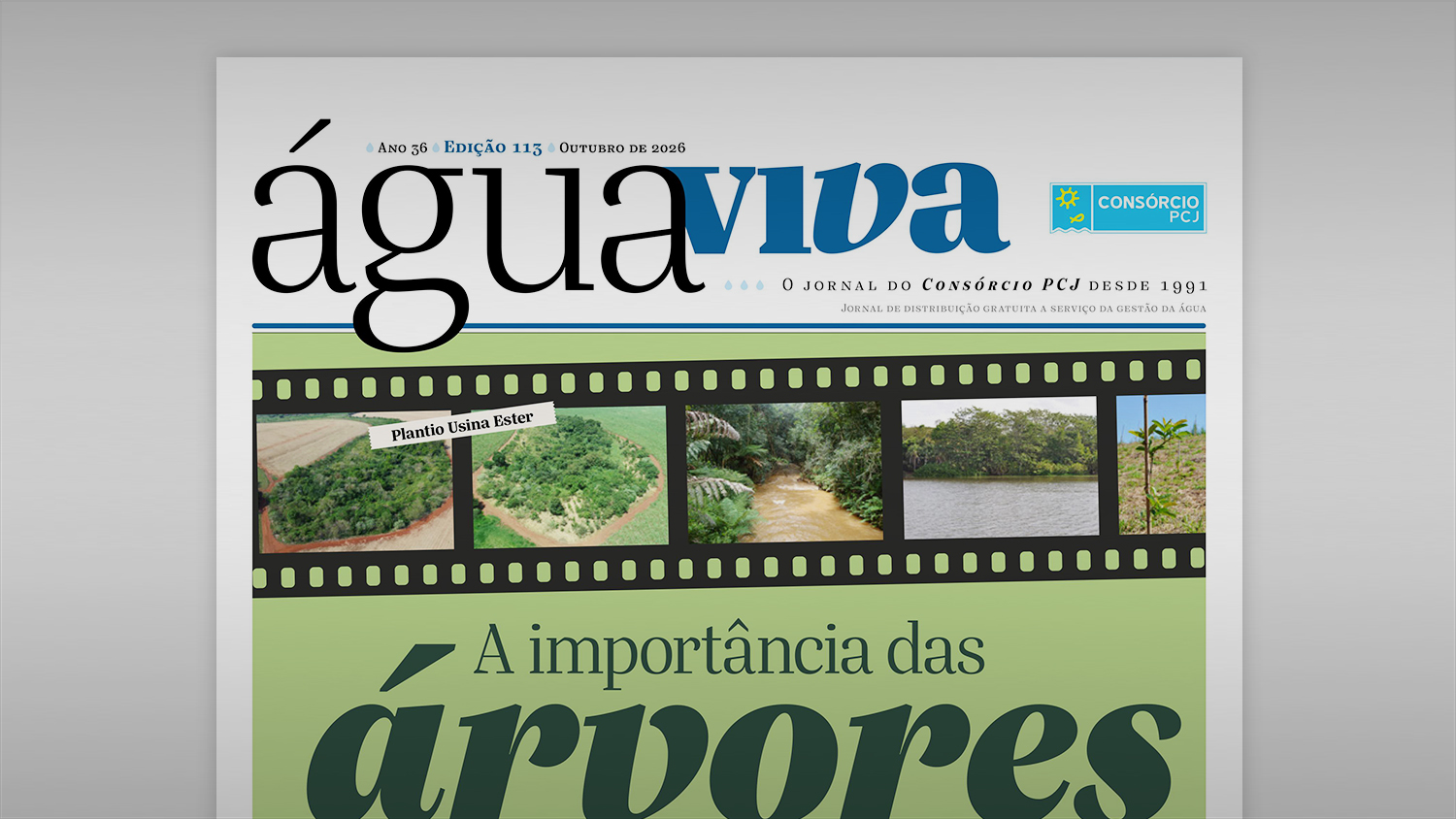 Nova Edição do Água Viva destaca os 35 anos do Programa de Proteção aos Mananciais